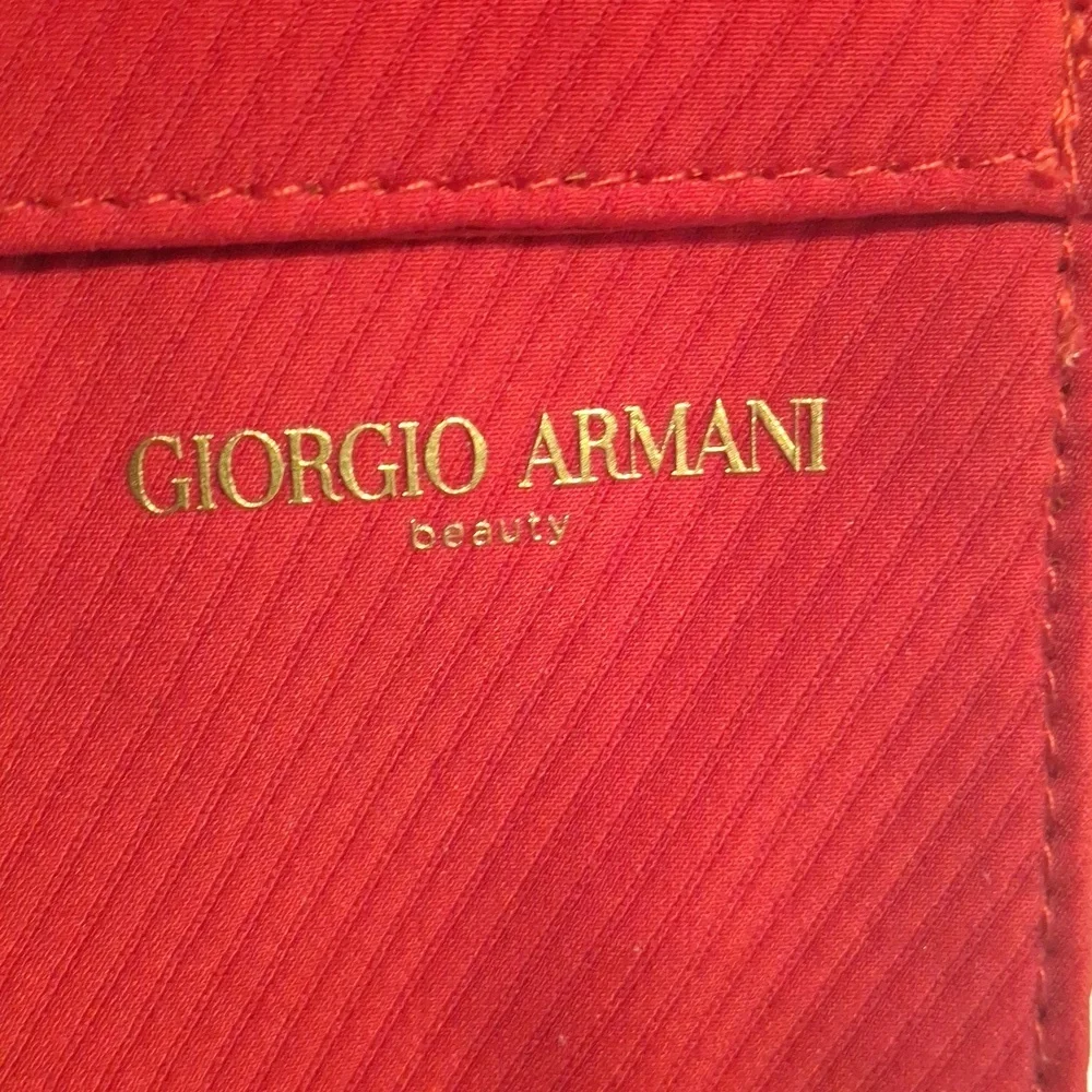 Giorgio Armani Red Crossbody Phone/card Case